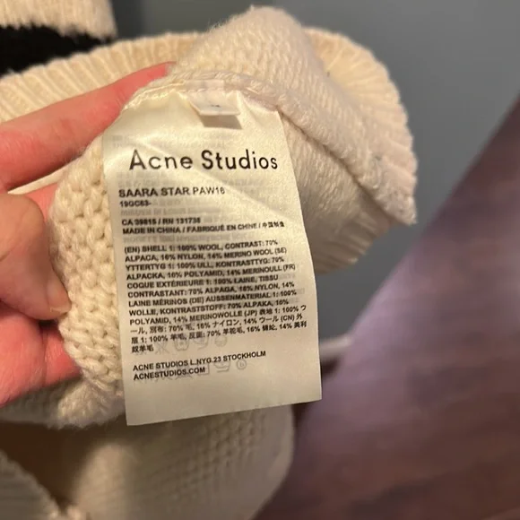 Acne studio heavy knit turtleneck sweater - Picture 3 of 5